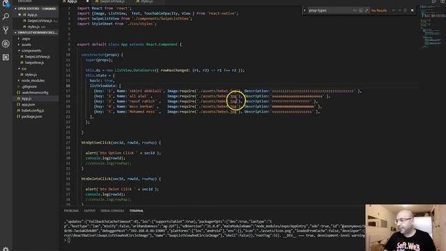 SwipListView in React Native смотреть онлайн
