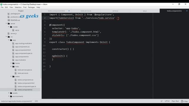 Mean Stack Tutorial #6 Display Todos From MongoDB смотреть онлайн