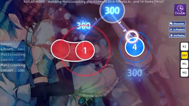[osu!] Kitamura Eri & Nonaka Ai - and I'm home (Mouse+Keyboard) смотреть онлайн