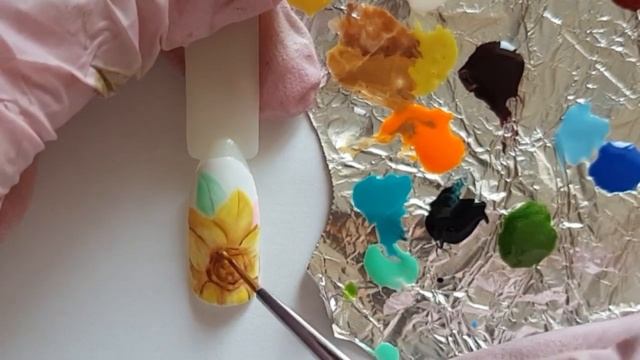 Цветочный маникюр. Весенний дизайн ногтей. Цветы гель-лаком смотреть онлайн