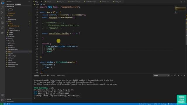Weather App with React Native & Redux using openweathermap api смотреть онлайн