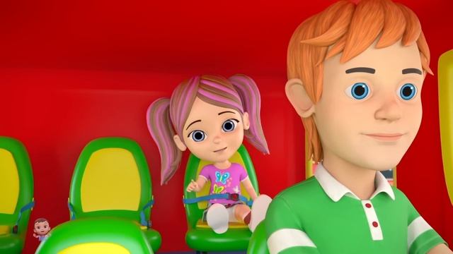Wheels On The Bus, School Bus & Fun Ride with Little Treehouse смотреть онлайн