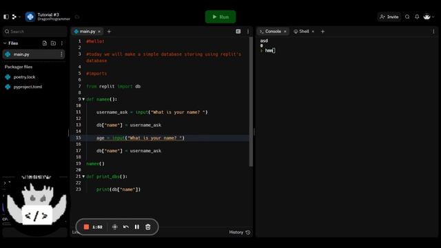 How to use Replit's DB (database in Python) смотреть онлайн