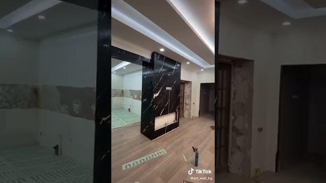 декоративная штукатурка, часть вторая. Чёрный мрамор. смотреть онлайн