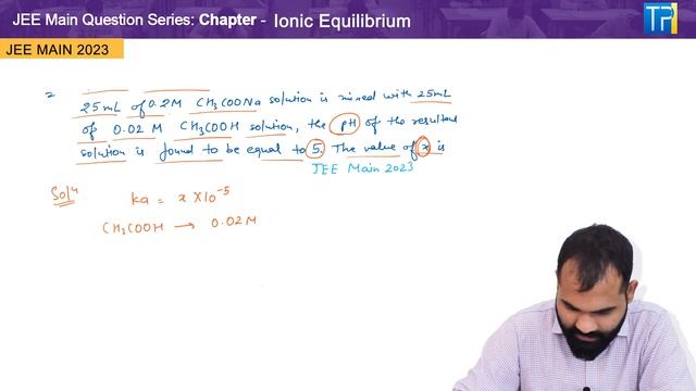 Chemistry JEE Main 2023 Question Solving Secret Unveiled of Ionic Equilibrium смотреть онлайн