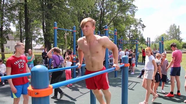 Открытие площадки воркаут в Бегомле 10 смотреть онлайн