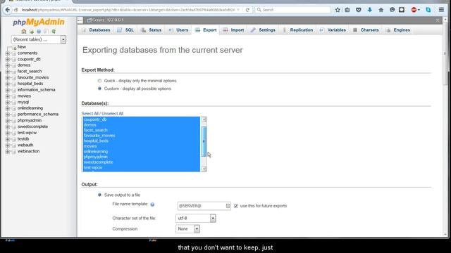 03 Back up MySQL databases using phpMyAdmin смотреть онлайн