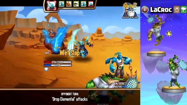 LaCroc [Earth, Nature] - Review & Combat - Monster Legends смотреть онлайн