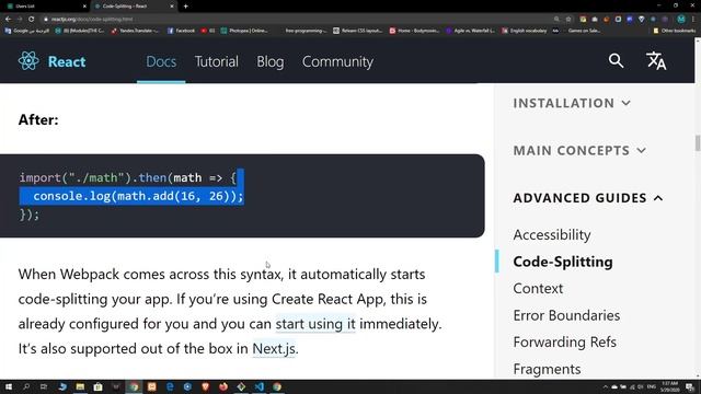 92 Lazy loading: Import Vs Dynamic Import React Js | Reactor смотреть онлайн