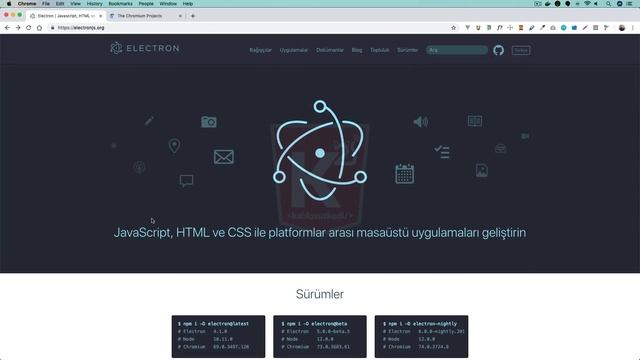Electron.js ile Masaüstü Uygulama Yapımı #1 - Electron.js Nedir? Electron.js ile Proje Oluşturmak смотреть онлайн