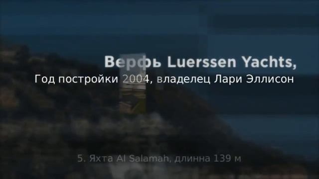 ТОП 10 Самые большие яхты в мире