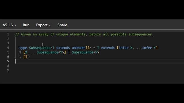 Typescript tutorial, Subsequence type смотреть онлайн