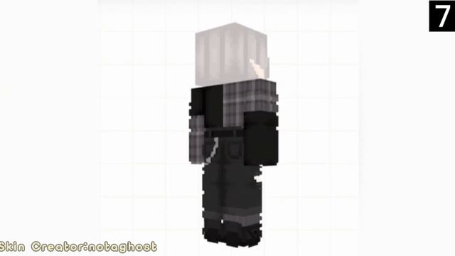 Aesthetic HD Minecraft Skins~With links~MCPE~ Black Theme смотреть онлайн