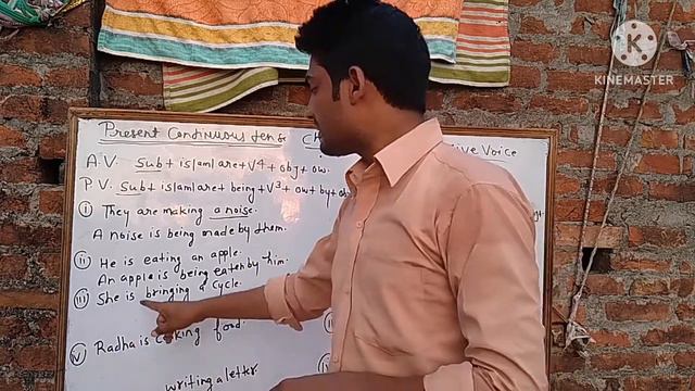 Change active into passive voice present continuous tense смотреть онлайн