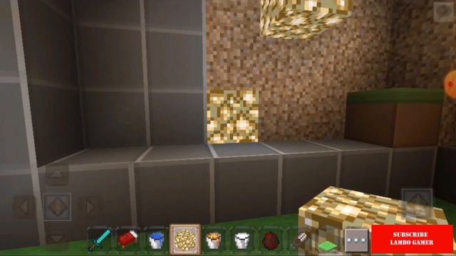 Building a house cave with gold blocks and glow stone in Minecraft 2020 смотреть онлайн