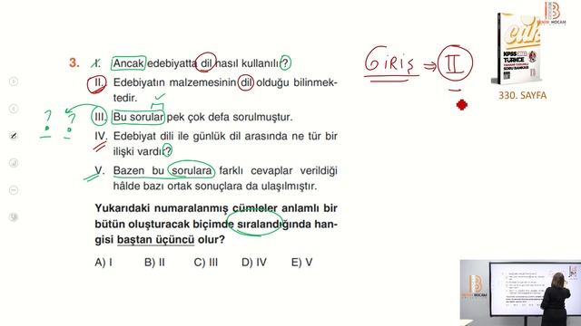 91) KPSS Türkçe - Paragraf Oluşturma - Yelda ÜNAL - 2024 смотреть онлайн
