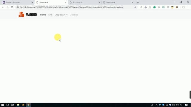 26. Bootstrap 4 Navbar - # Class 6 смотреть онлайн