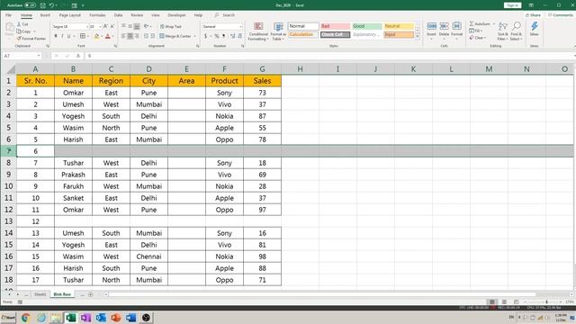 Excel Me Blank Row Delete कैसे करें?| How to Delete Blank Rows And Columns in Excel? смотреть онлайн