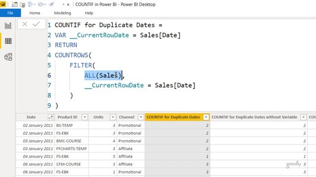 CountIF in Power BI using DAX смотреть онлайн