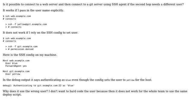 DevOps & SysAdmins: How to configure SSH agent to set user for second hop? смотреть онлайн