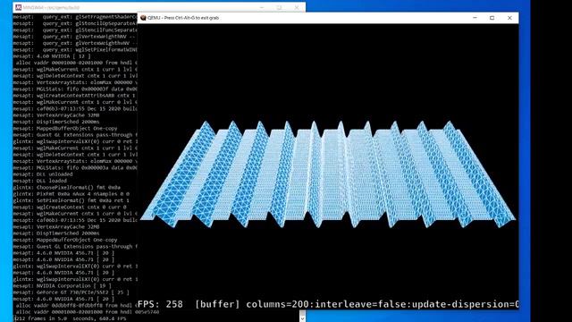 QEMU running glmark2 from Windows guest on Windows 10 host смотреть онлайн