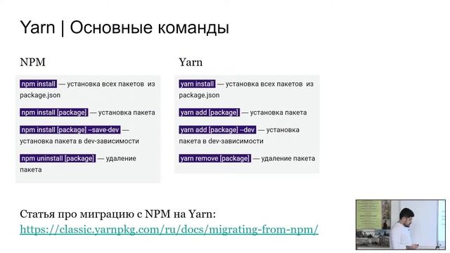 3. NPM, Yarn & TypeScript. Front-end разработка смотреть онлайн