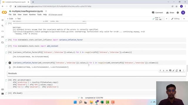Multiple Linear Regression - Implementation in Python смотреть онлайн