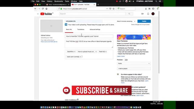 HOW TO UPLOAD Music on Youtube Luganda Local Tutorials смотреть онлайн
