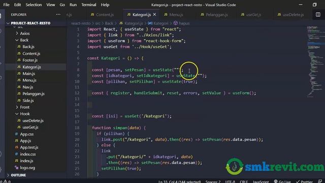 Tutorial Belajar React JS #34 Project Aplikasi Restoran Custom Hook OnClick смотреть онлайн