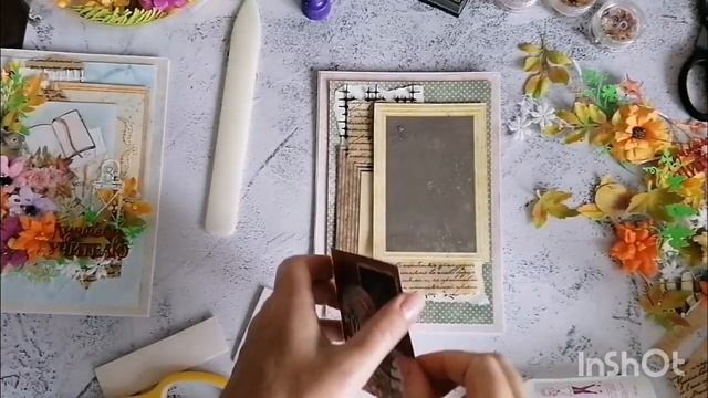 Мастер класс по открытке ко дню учителя #скрапбукинг #открытки смотреть онлайн