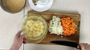 ??Гороховый суп легкий рецепт без мяса с картошкой