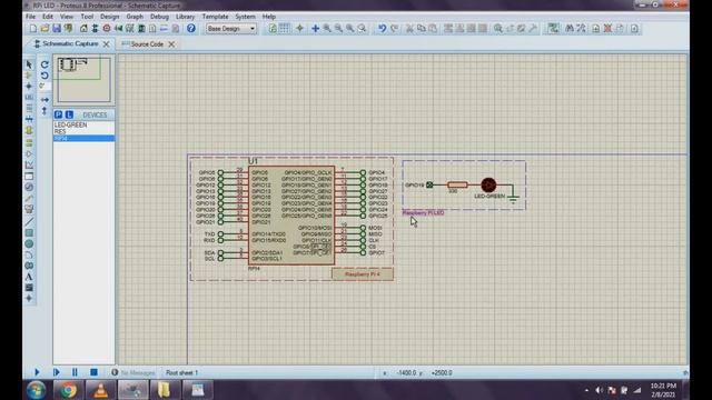 Raspberry Pi-4 Tutorial || Proteus Simulation || LED-Blink || Python || Part-1 || Tamil смотреть онлайн