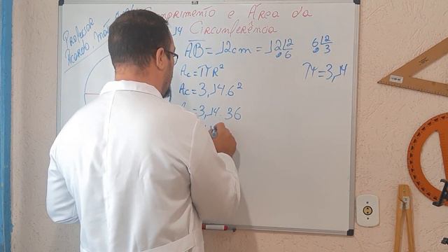 professor Ricardo Sanches, comprimento e área da circunferência parte 2 смотреть онлайн