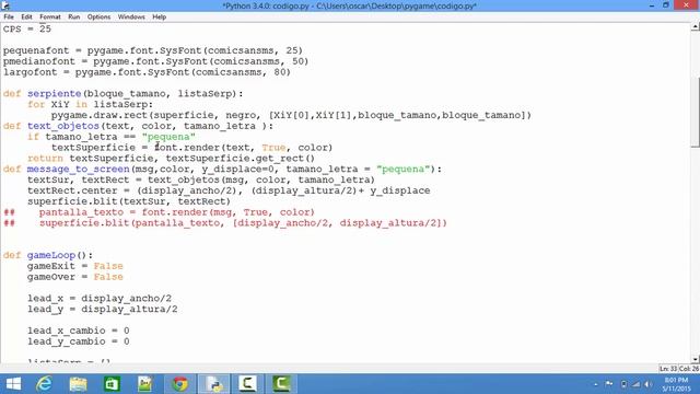 Desarrollando Juegos en Python con Pygame - Editando Pantalla GameOver - 24 смотреть онлайн