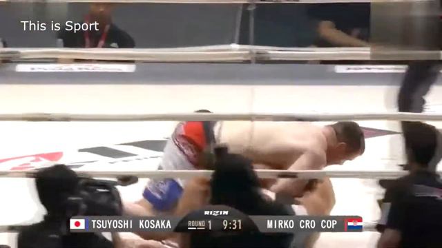 Новый Бой!! КроКопа. Мирко КроКоп против Цуеси Косака . Быстрая победа Хорвата смотреть онлайн