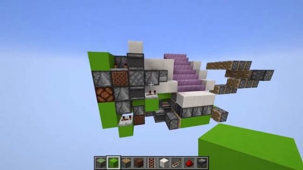 Minecraft Java : 3 Wide Hidden Seamless Staircase Tutorial
