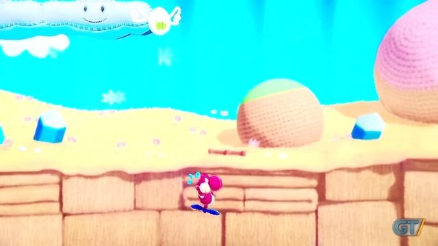 Yoshi's Wooly World Coop Gameplay