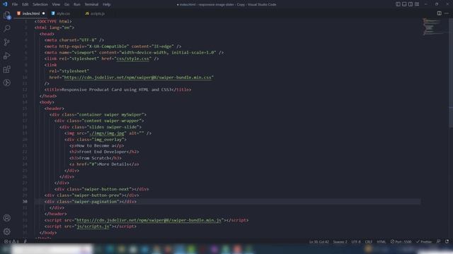 How to Make Responsive Image Slider in HTML CSS & JavaScript смотреть онлайн