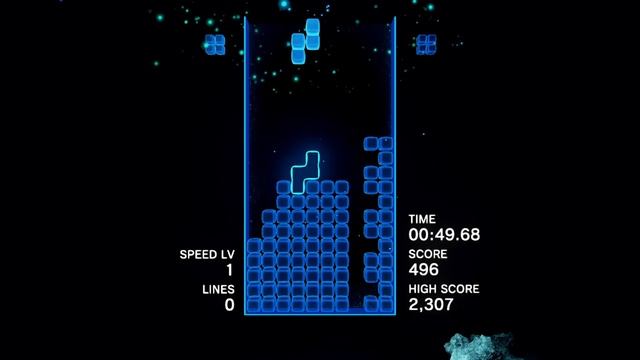 Tetris® Effect back to back to back to back t-spin triple setup and execution 2D смотреть онлайн