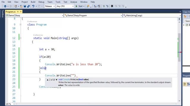 C# If Else Condition смотреть онлайн