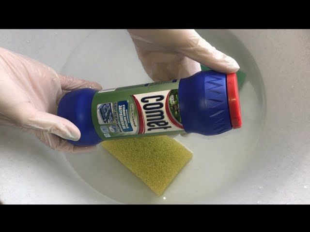 ASMR Comet + Water + Sponge + PasteASMR Комет+вода+губки+паста