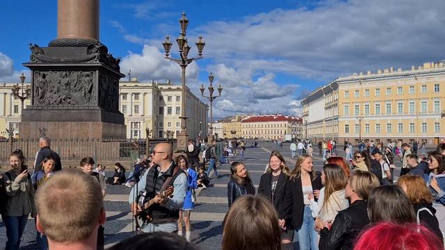 Уличный музыкант. Я свободен - Кипелов cover. Дворцовая площадь. Санкт-Петербург. 18.07.2022 смотреть онлайн