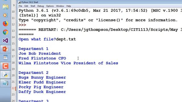 CIT1113_2983 (May 3 2018) (Reading input files and control breaks) смотреть онлайн