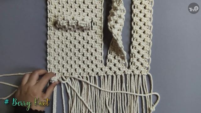 DIY MACRAME WALL HANGING SPIRAL PATTERN WITH PLANT HANGER TUTORIAL смотреть онлайн