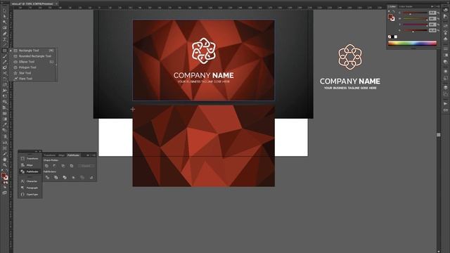 Adobe Illustrator Изготовление визитки (часть2) смотреть онлайн