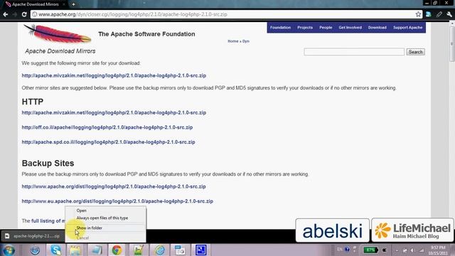 Downloading Log4PHP смотреть онлайн