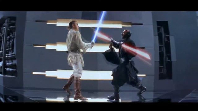 бой Оби Вана и Квай Гона Джына против Дарта Мола VS бой графа Дуку против Енакина и Обивана