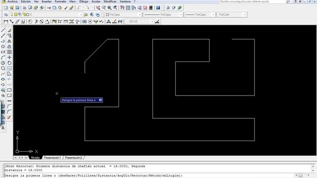 Curso AutoCAD 2D. Órdenes CHAFLÁN y EMPALME смотреть онлайн