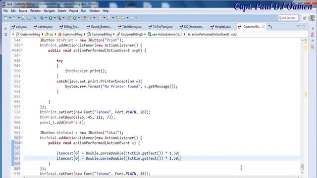 How to Create a Customer Billing System in Java Eclipse - Part 2 of 2 смотреть онлайн