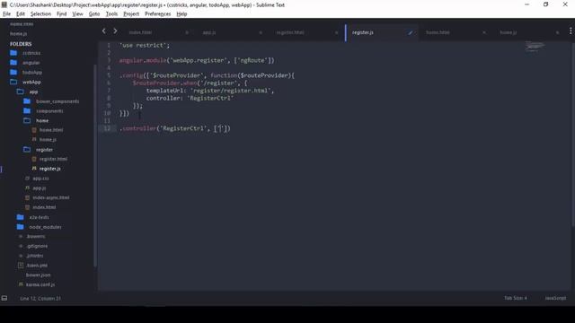 Create WebApp Using AngularJS and Firebase - Registration Page (Part 6) смотреть онлайн